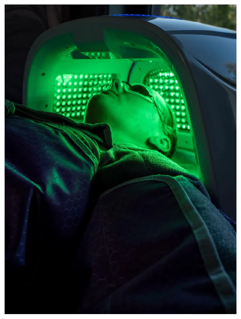 Terapia LED - światło zielone